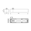 Afbeeldingen van DORMA HYDRAULISCHE VLOERVEER NORMAAL MET STEEKAS BTS 80 EN4