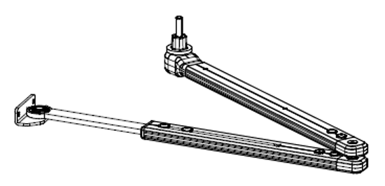 Afbeeldingen van GU SCHAARARM DUWEND EN7 TBV DTN80, ZILVER, E6/EV1 116-235