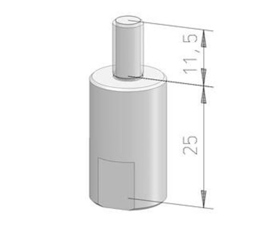 Afbeeldingen van GU VERLENGING AS GLIJBLOK TBV GLIJARM 25MM DTN80