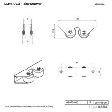 77 DA SS / DEURVASTZETTER ICM 73 DS RVS